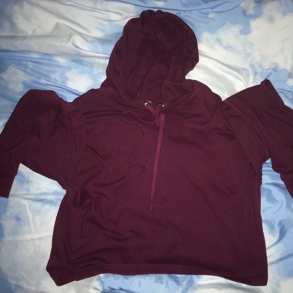 Women's Burgundy Hoodie